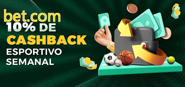 10% de bônus de cashback na bet.com