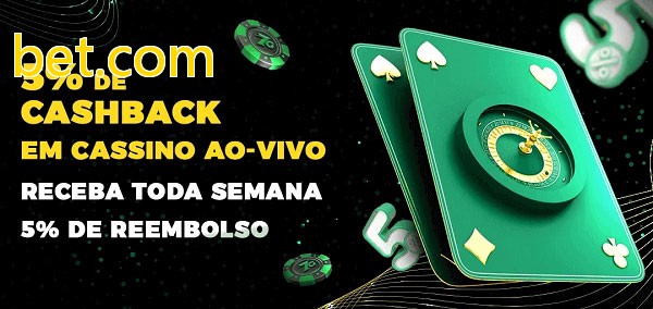 Promoções do cassino ao Vivo bet.com